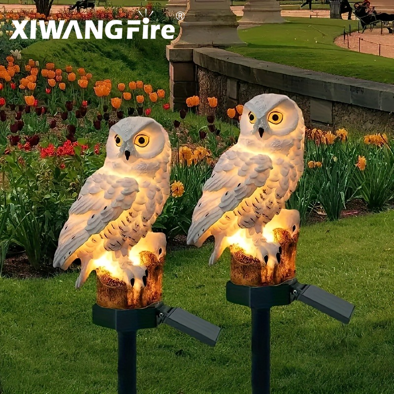 Lighting Decoration Outdoor - Solar Owl Statue Garden Light LED