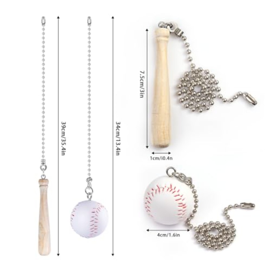 2Pcs Baseball Ceiling Fan Pull – обзор и цена Lighting Decor Inc