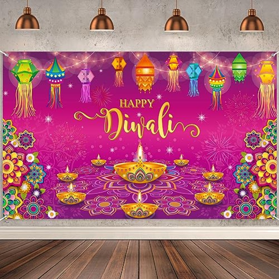 Happy Diwali Backdrop Banner D – обзор и цена Lighting Decoration For Diwali