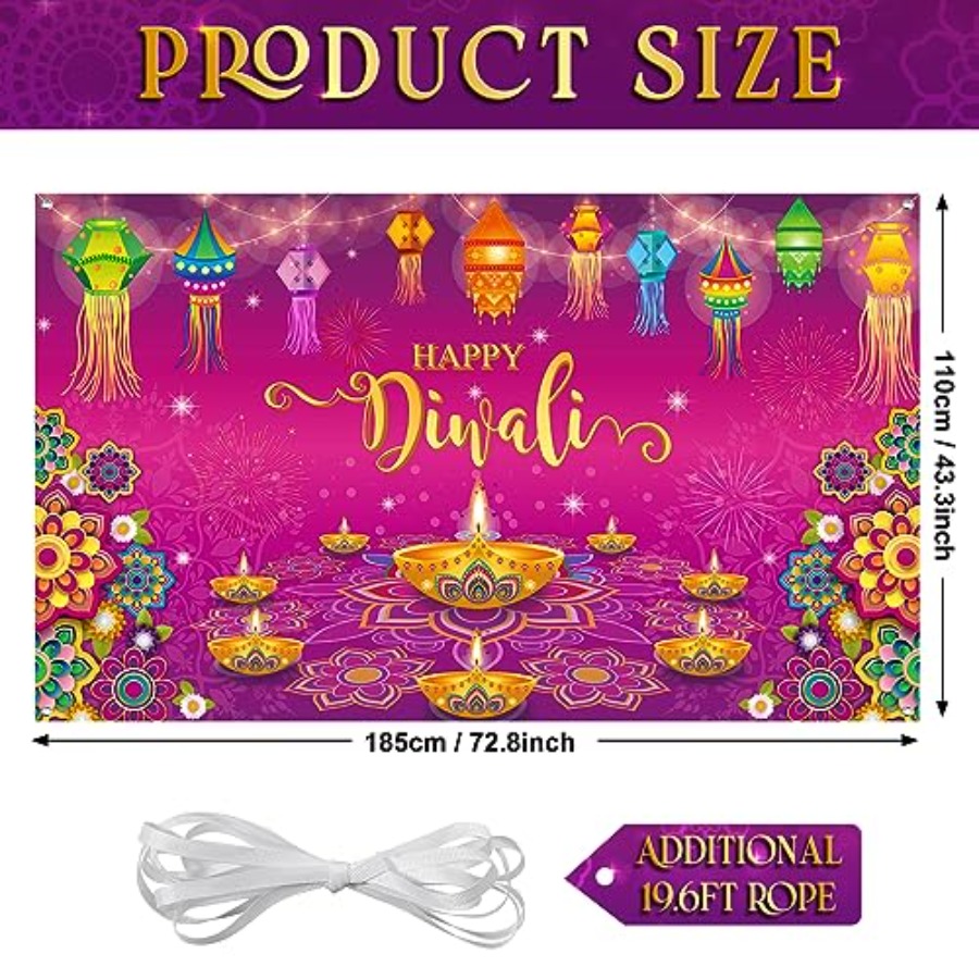 Happy Diwali Backdrop Banner D – обзор и цена Lighting Decoration For Diwali