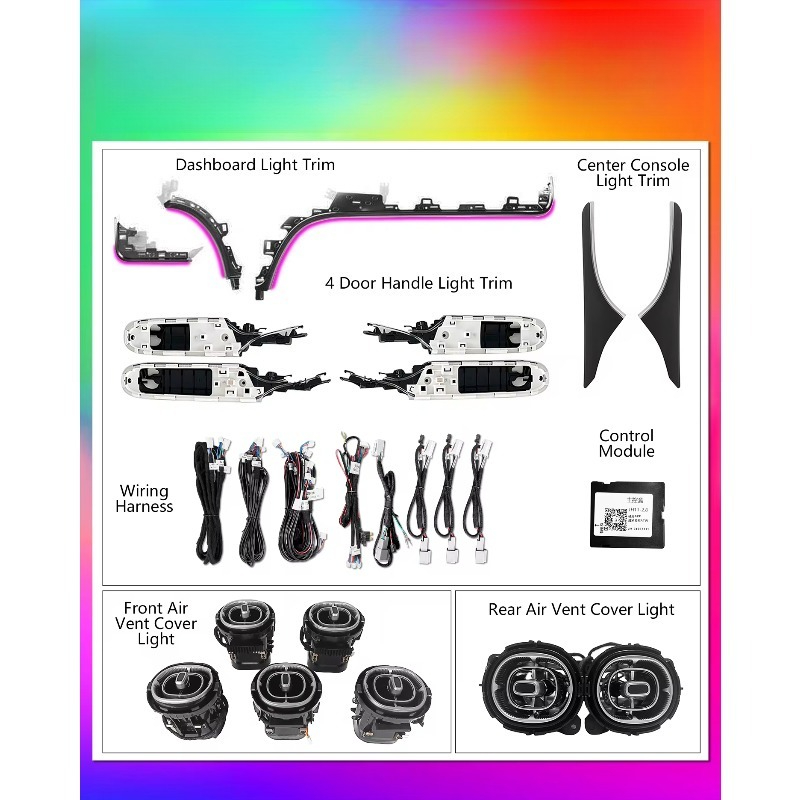 64 Color Front Rear Air Vent L – обзор и цена Lighting Decor Inc