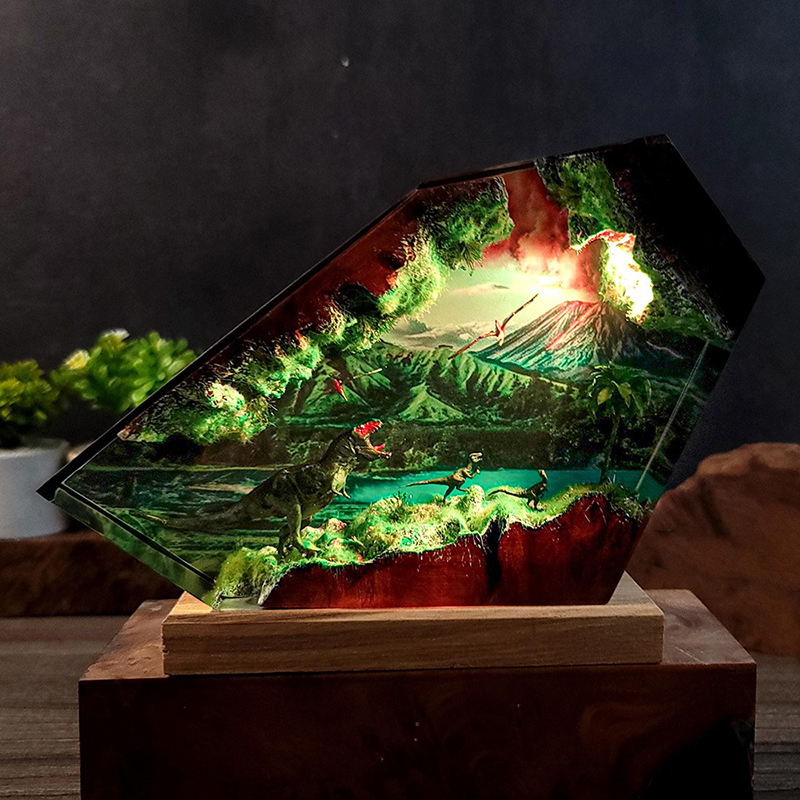 Table Resin Lamp Dinosaur Figu – обзор и цена Lighting Table Decor