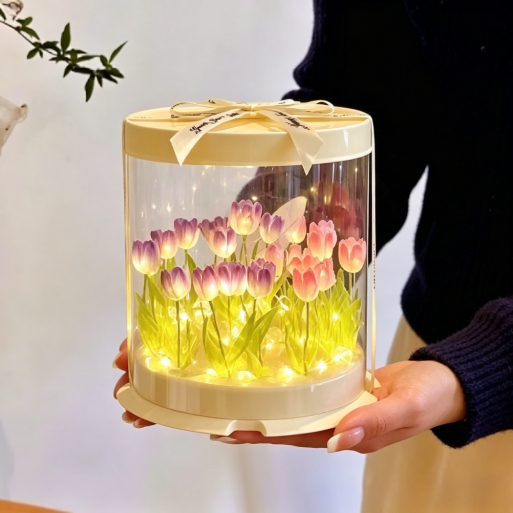 Tulip Lamp DIY Handmade Materi – обзор и цена Lighting Table Decor