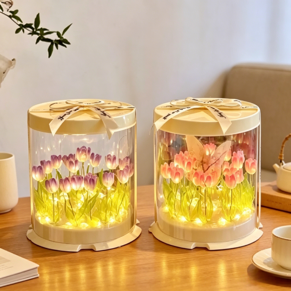 Tulip Lamp DIY Handmade Materi – обзор и цена Lighting Table Decor