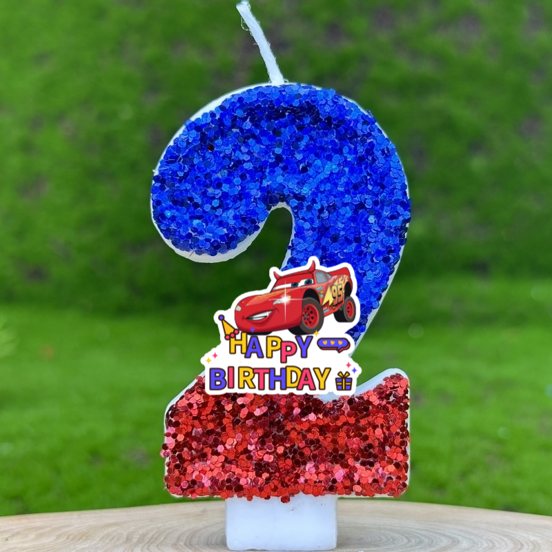 Cartoon Digital Red Candles Ca – обзор и цена Lighting Mcqueen Birthday Decor