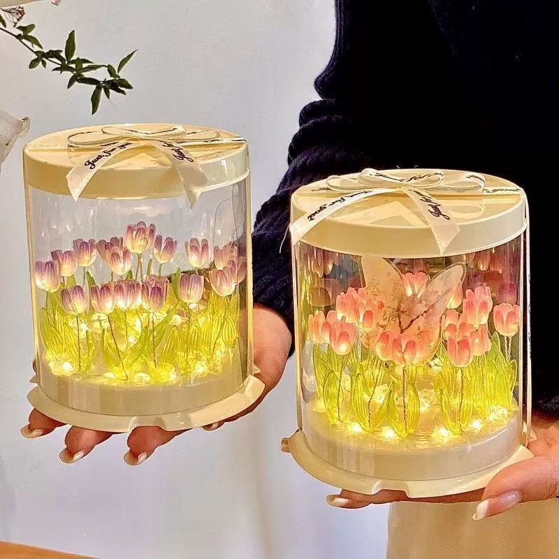 DIY Tulip Lamp Simulation Flow – обзор и цена Lighting Table Decor