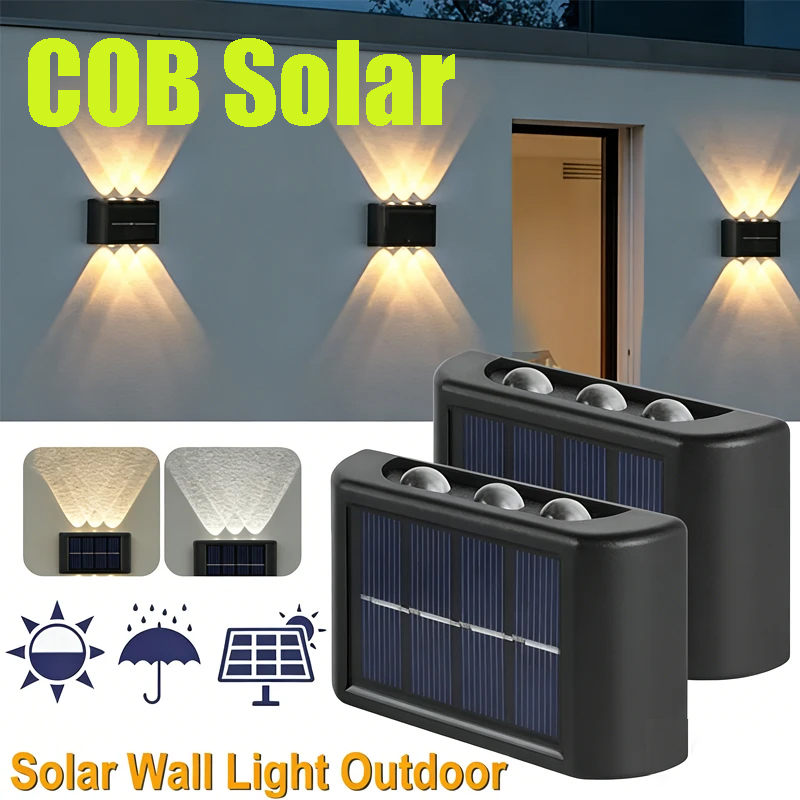 COB Solar Wall Lamp Outdoor Wa – обзор и цена Lighting Decoration Outdoor