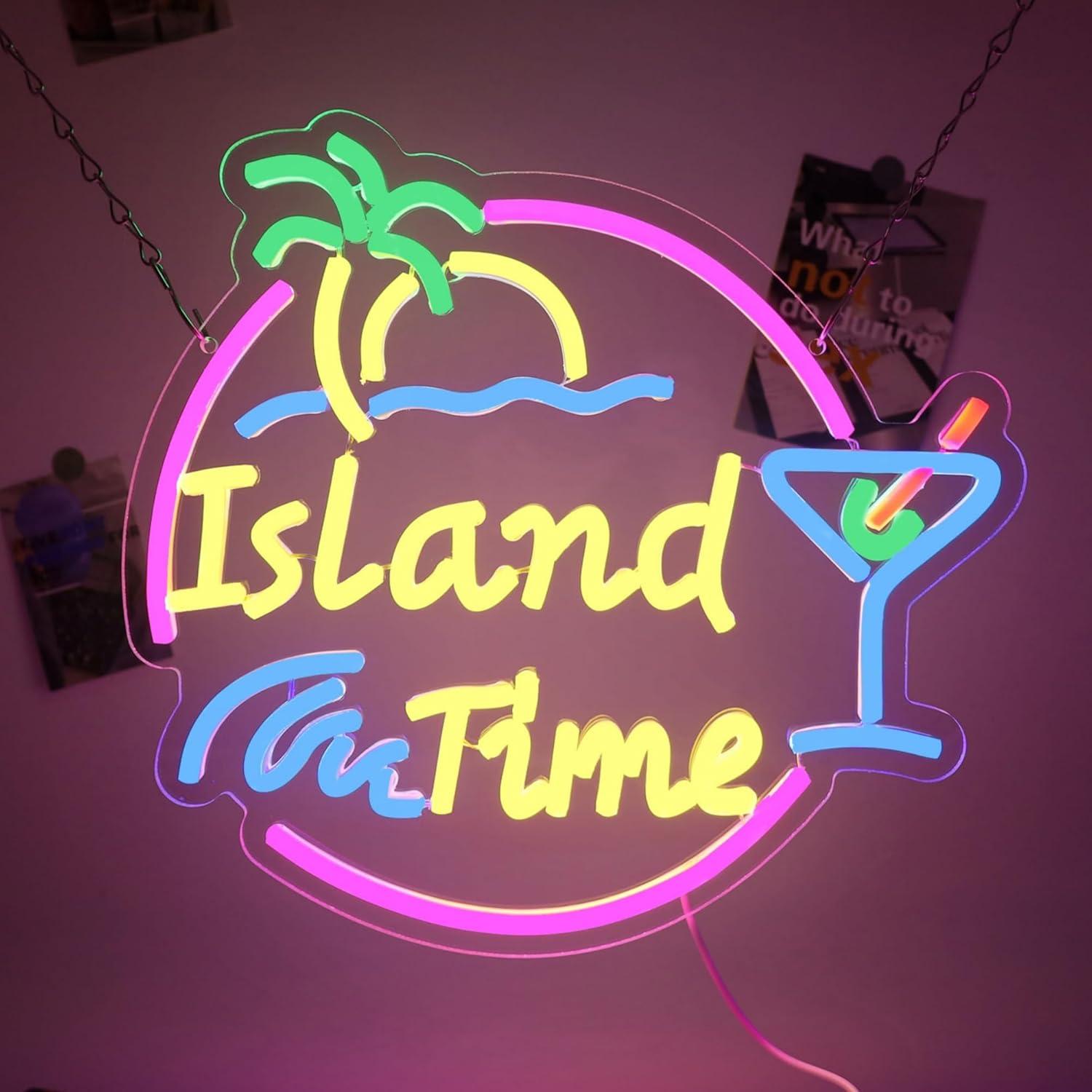 Island Time Neon Sign LED Ligh – обзор и цена Home Lighting And Decor