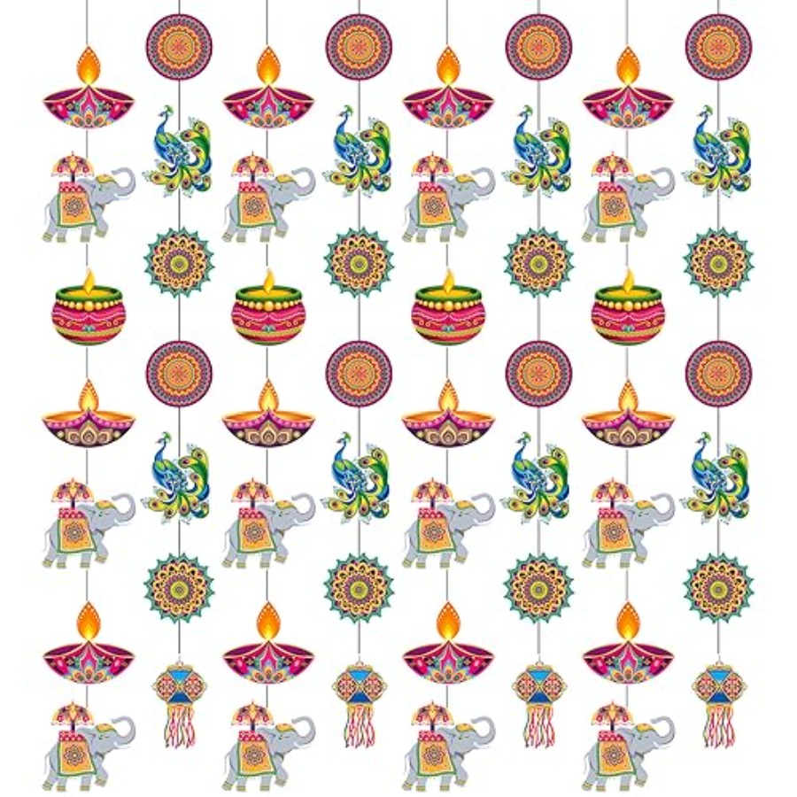 8 Pcs Happy Diwali Hanging Dec – обзор и цена Lighting Decoration For Diwali
