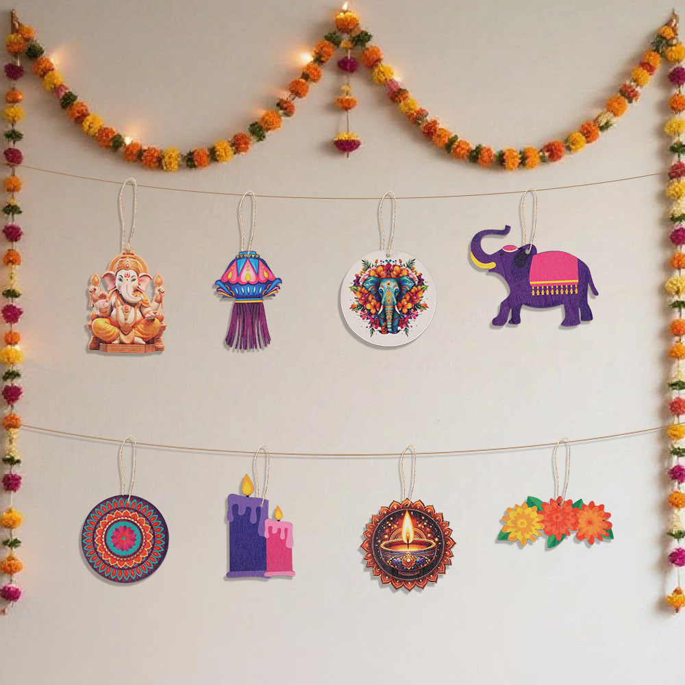 Diwali Themed Decor - Wooden C – обзор и цена Lighting Decoration For Diwali