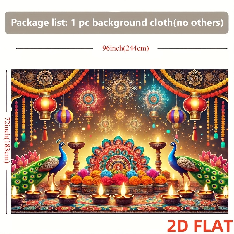Diwali Peacock Lantern Tapestr – обзор и цена Lighting Decoration For Diwali