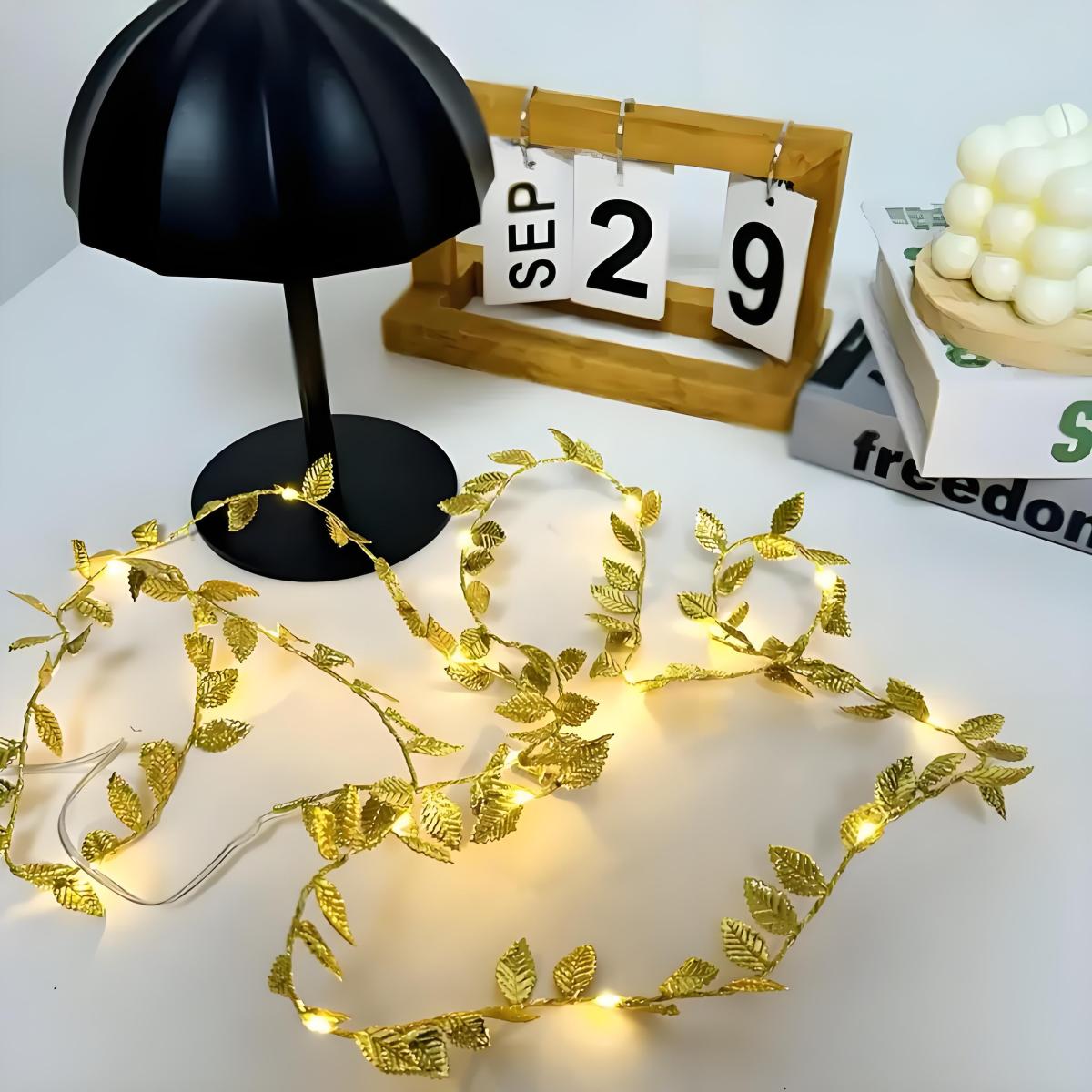Led Romantic Golden Leaf Fairy – обзор и цена Lighting Decoration For Diwali