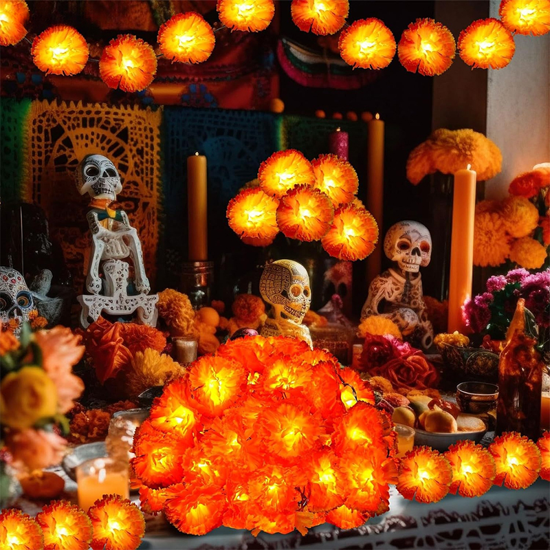 Mexican Marigold Artificial Fl – обзор и цена Lighting Decoration For Diwali