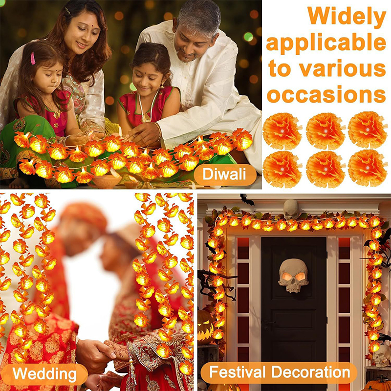 Mexican Marigold Artificial Fl – обзор и цена Lighting Decoration For Diwali