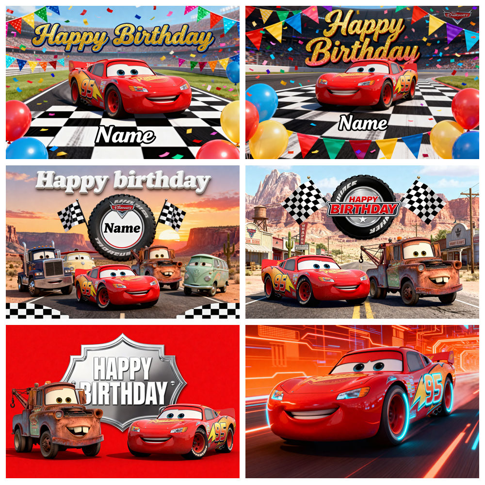 Disney Lightning McQueen Photo – обзор и цена Lighting Mcqueen Birthday Decor