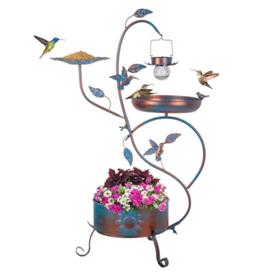 Outdoor metal bird bath with p – обзор и цена Lighting Decoration Outdoor