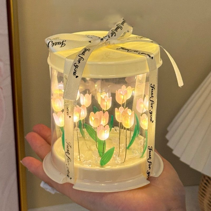 DIY Tulip Lamp Simulation Flow – обзор и цена Lighting Table Decor