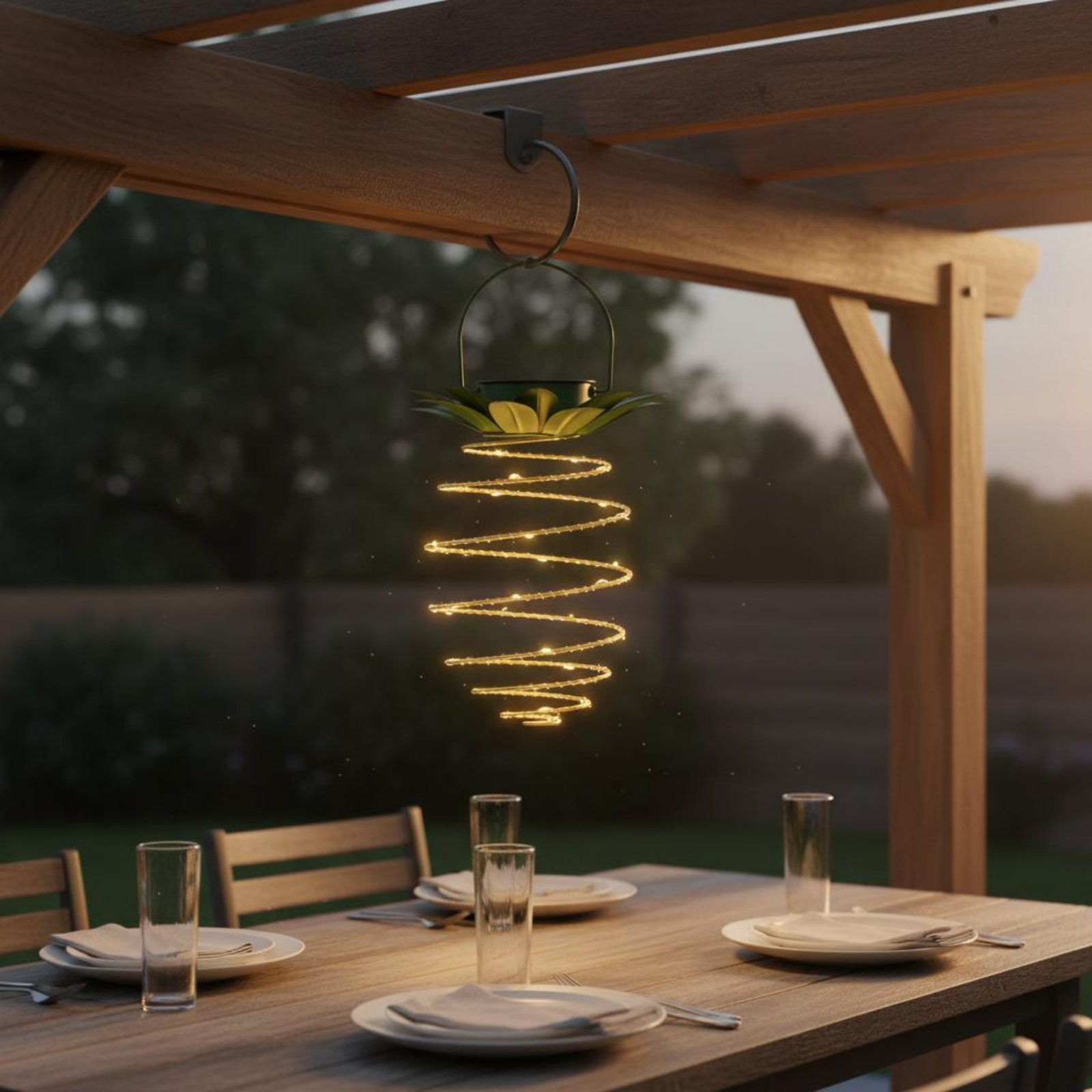 2 Pieces Solar Pineapple Lamp  – обзор и цена Lighting Decoration Outdoor
