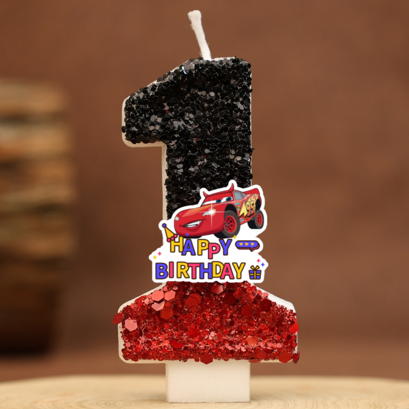 Cartoon Digital Red Candles Ca – обзор и цена Lighting Mcqueen Birthday Decor