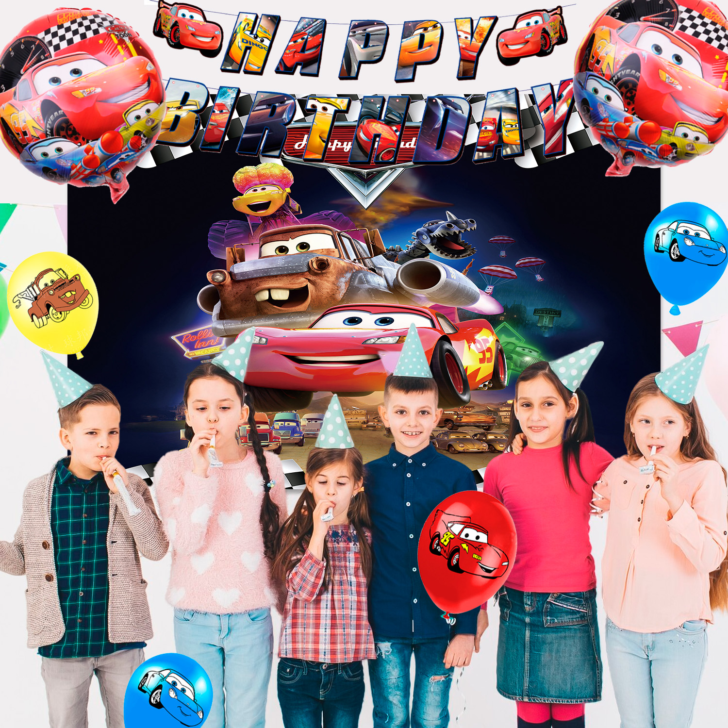 116 Pcs Cars Birthday Decorati – обзор и цена Lighting Mcqueen Birthday Decor