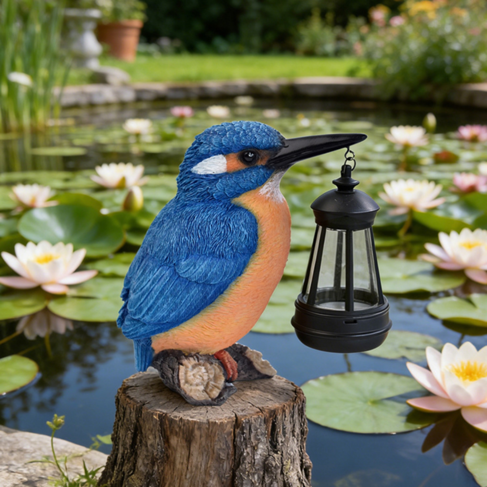 Solar Kingfisher Statue Resin  – обзор и цена Lighting Decoration Outdoor