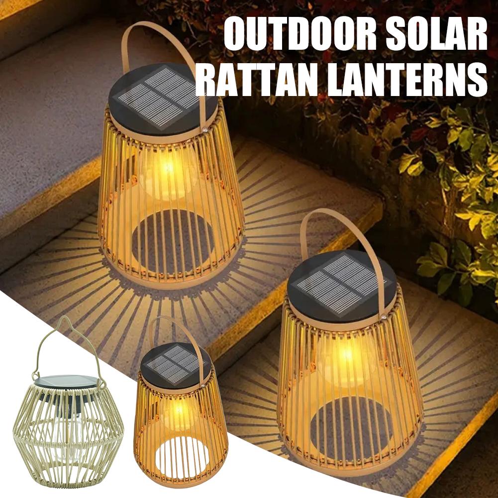 IP65 Waterproof Solar Rattan L – обзор и цена Lighting Decoration Outdoor