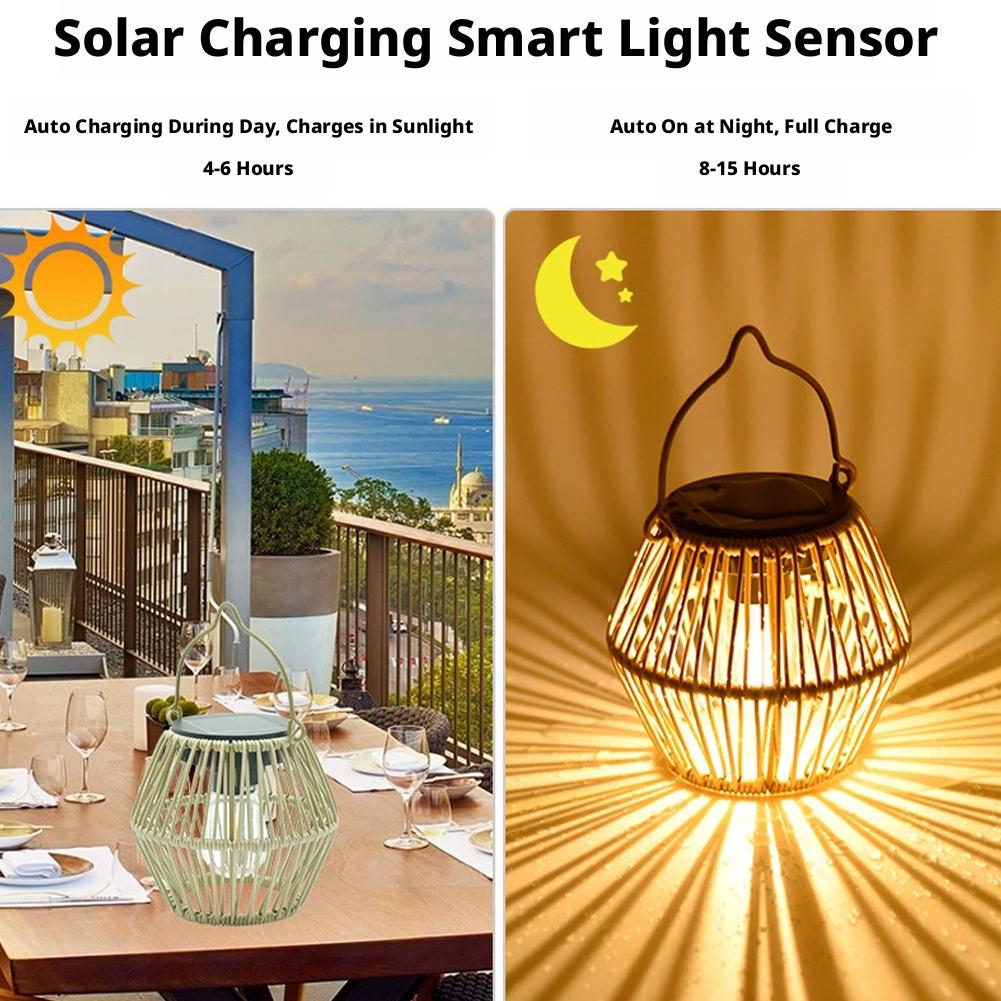 IP65 Waterproof Solar Rattan L – обзор и цена Lighting Decoration Outdoor