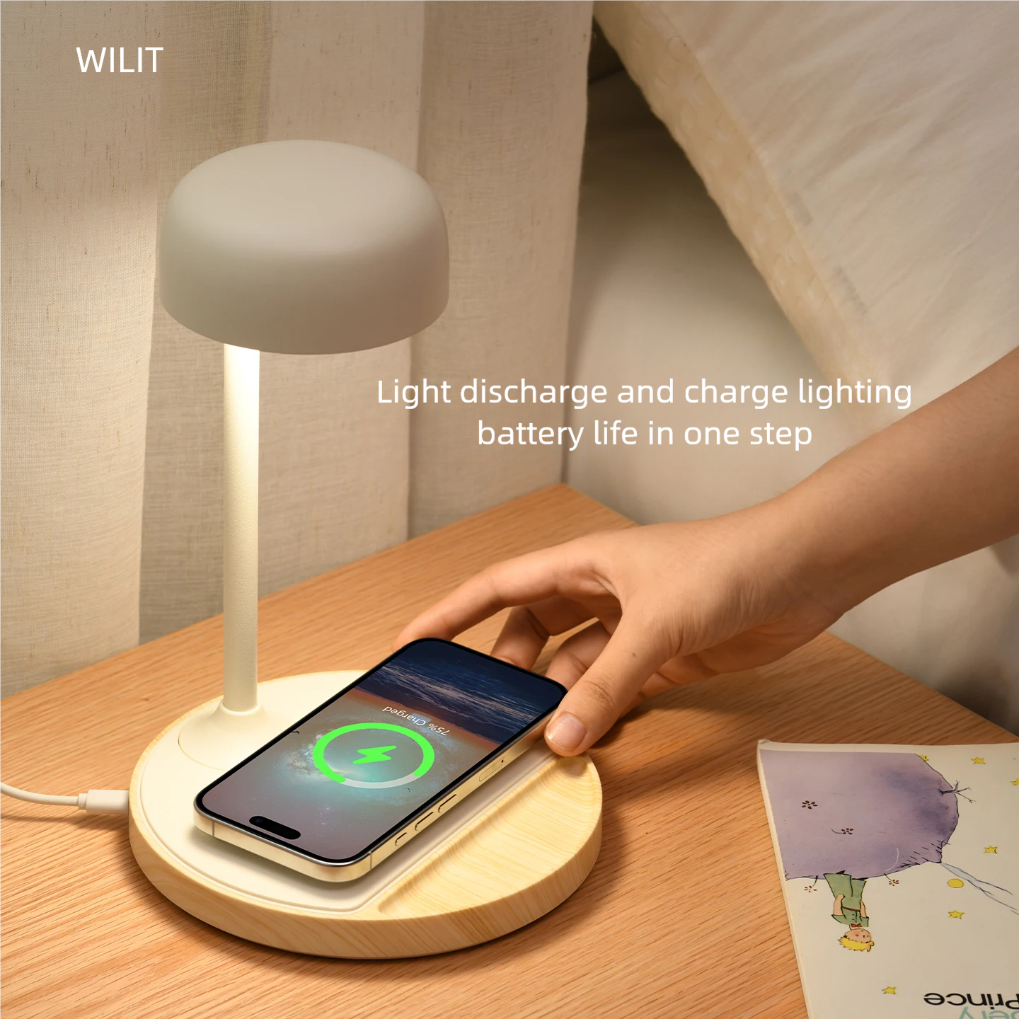 WILIT LED Desk Lamp with Wirel – обзор и цена Lighting Table Decor