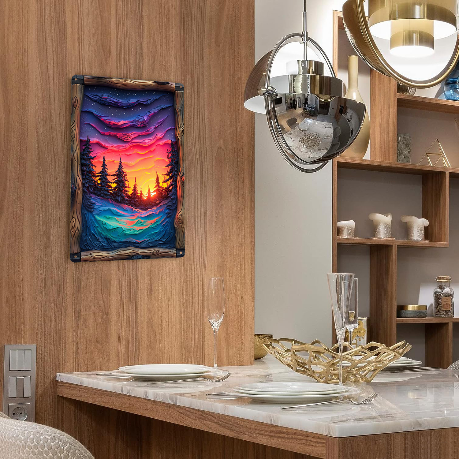 Northern Lights Art Piece, Met – обзор и цена Bathroom Lighting Decor Ideas