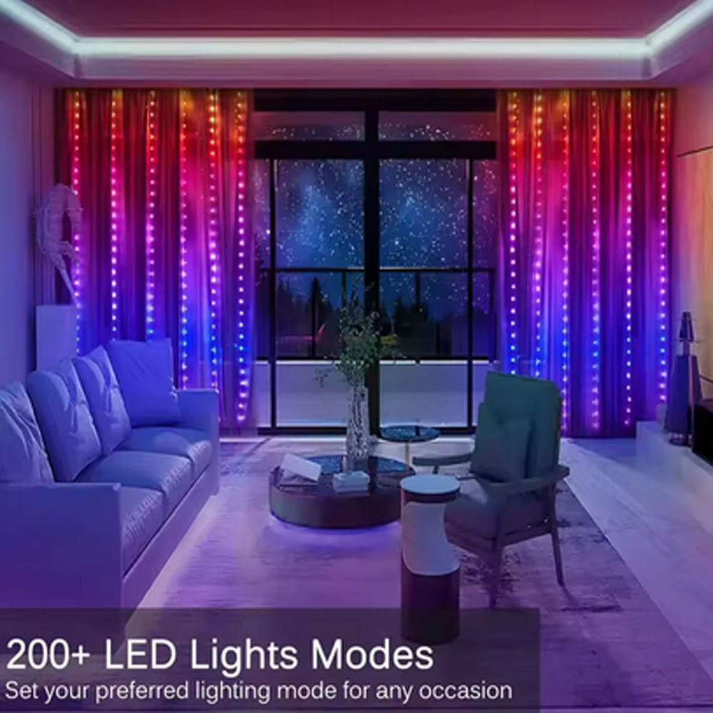 3M RGB Smart LED Curtain Light – обзор и цена Lighting Decoration Outdoor
