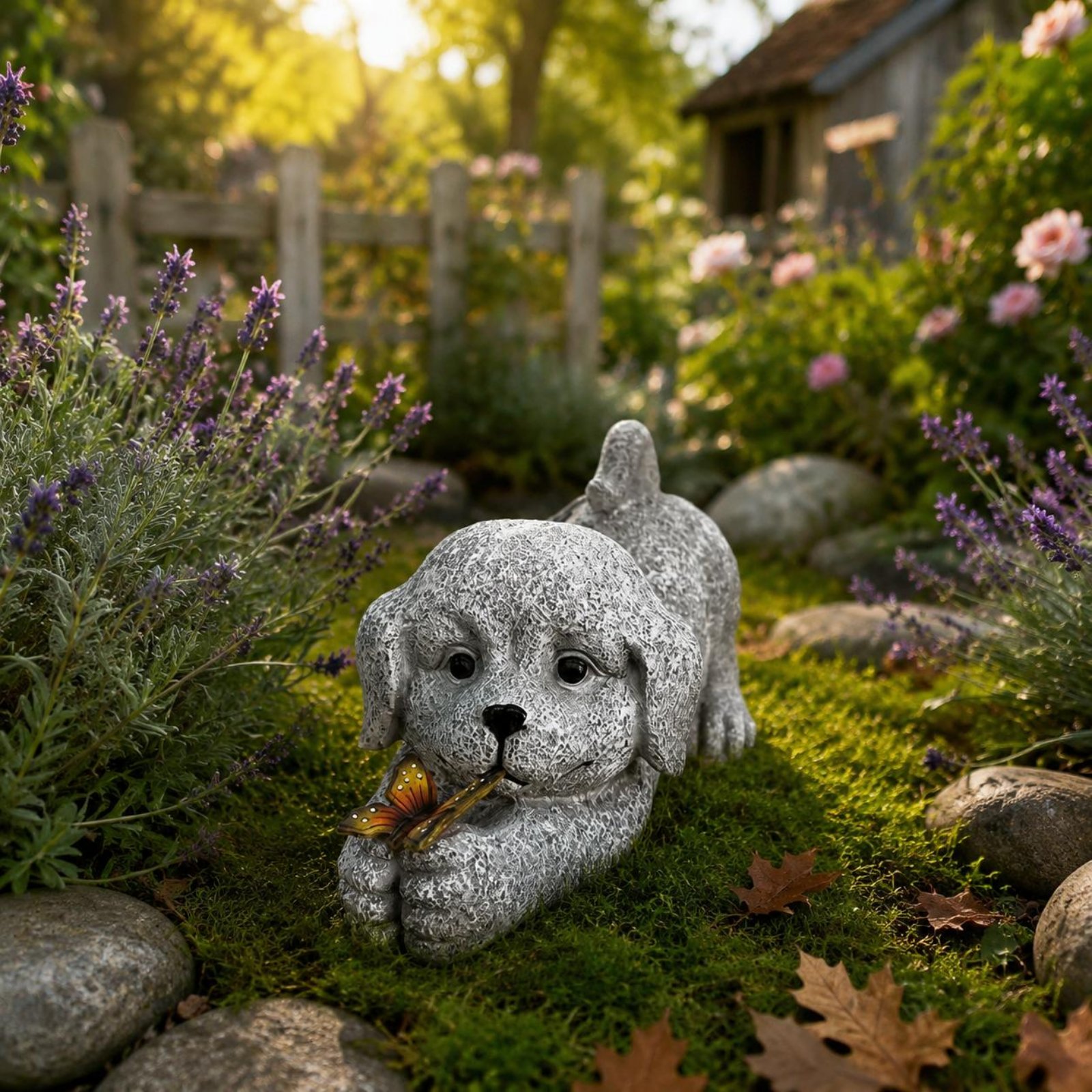 Solar Dog Statue Resin Craft S – обзор и цена Lighting Decoration Outdoor