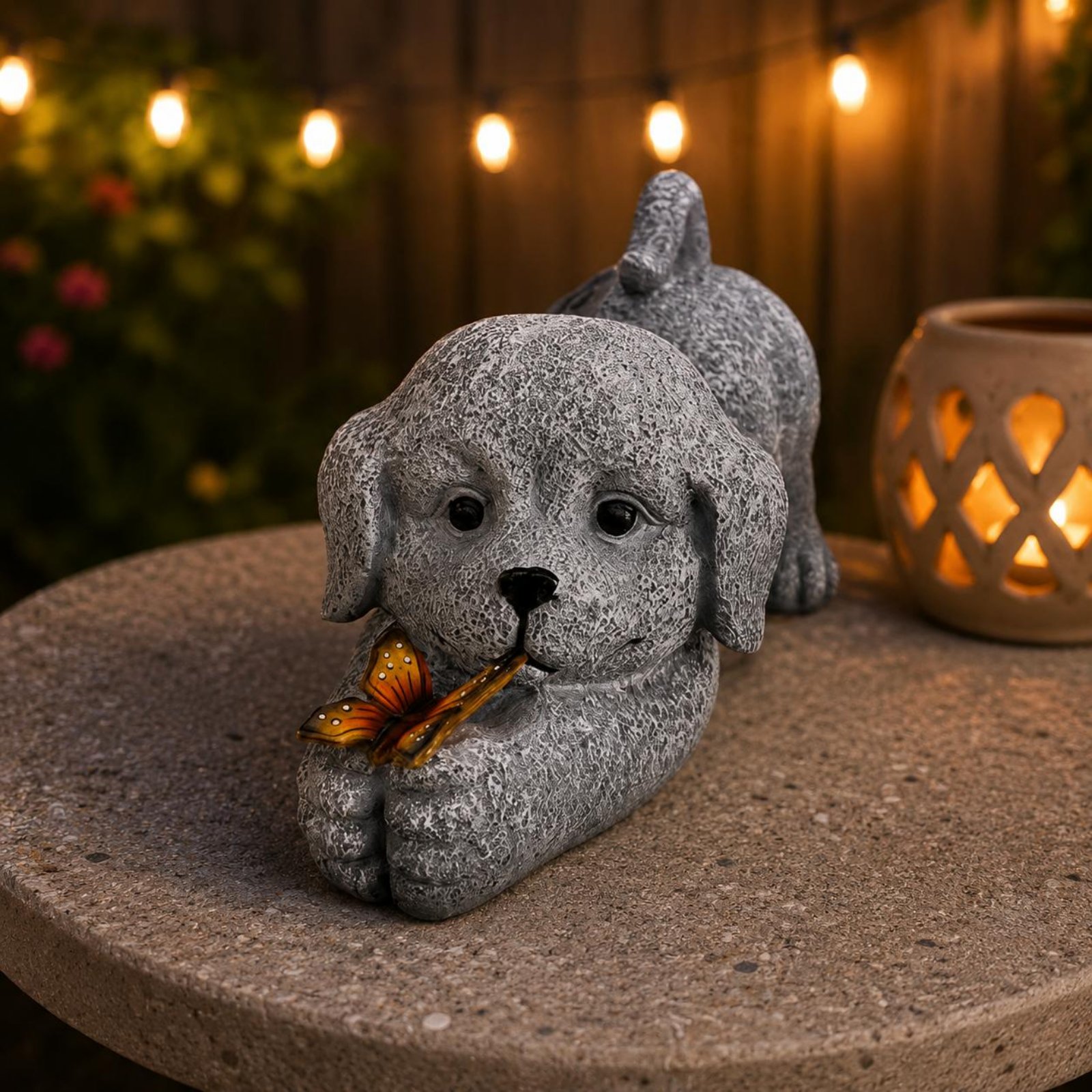 Solar Dog Statue Resin Craft S – обзор и цена Lighting Decoration Outdoor