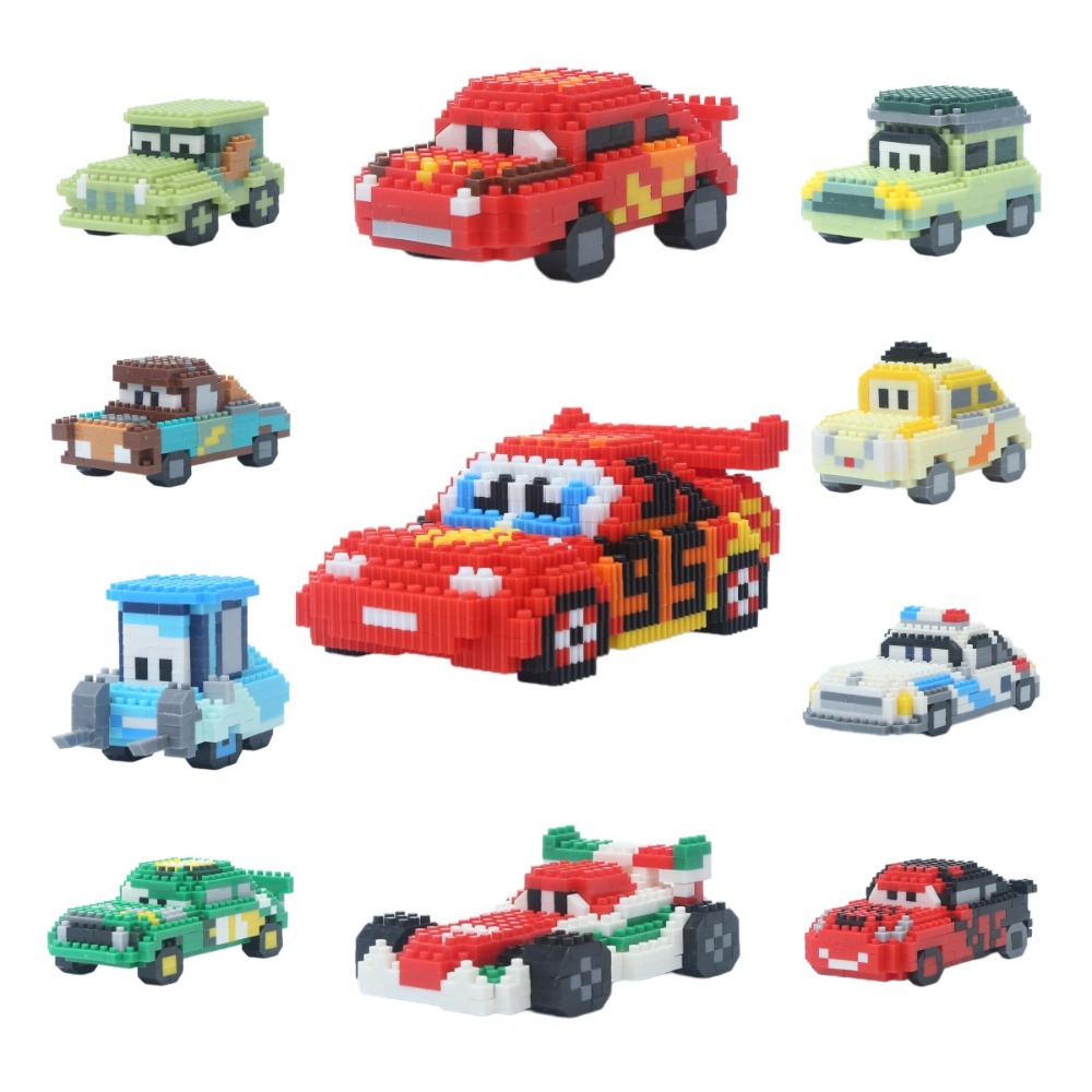 Disney Building Block DIY Puzz – обзор и цена Lighting Mcqueen Birthday Decor