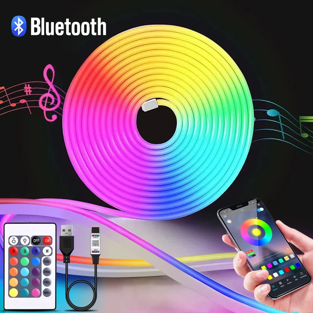 1-5m RGB LED Neon Strip Light  – обзор и цена Home Lighting And Decor